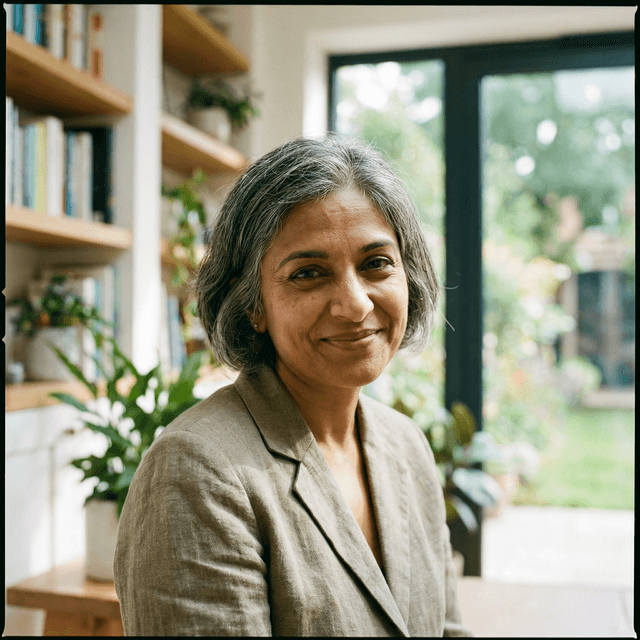 Life coach headshot with inspiring, confident expression